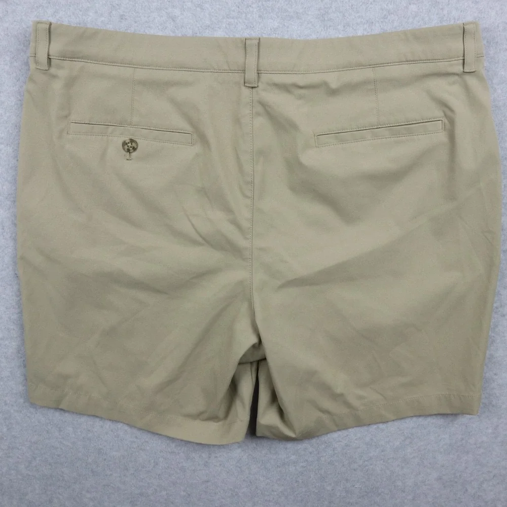 PGA Tour Shorts Mens 38 Performance Golf Chino Casual Stretch Flat Front Beige‎